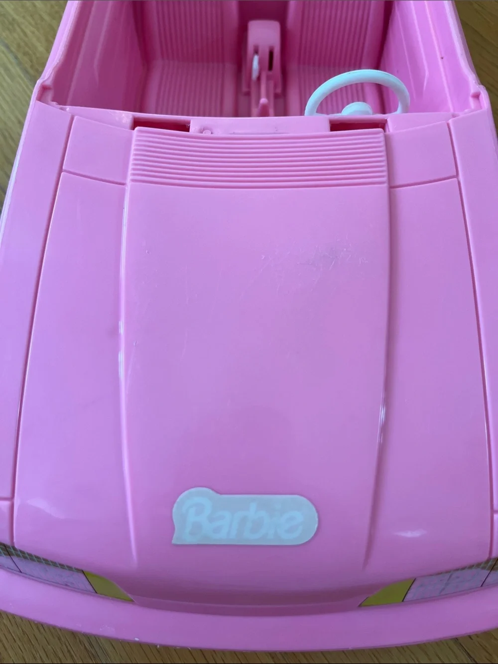 1993 Mattel Barbie Car Ford Mustang Convertible Pink & White